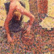 Camille Pissarro Apple picking at Eraguy-Epte oil painting reproduction